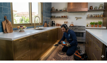 كشف تسربات المياه شمال الرياض بأحدث الأجهزة الجيوفيزيائية والتقنيات الحرارية